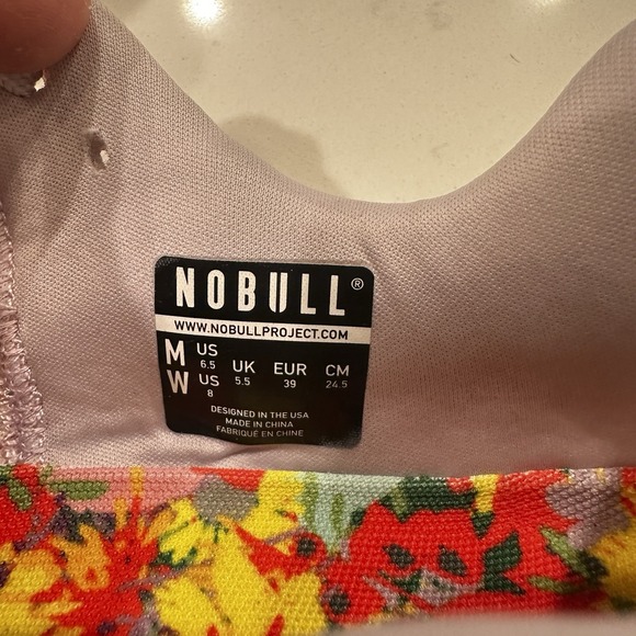 NOBULL Superbloom Rip Stop Runner Floral M 6.5/W 8 Athletic Sneakers - Picture 8 of 9